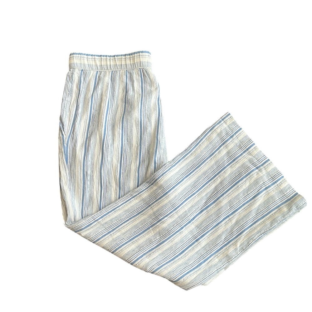 Vineyard Vines  Women Wide Leg  pants in Blue and White Stripes Size XL - Picture 7 of 11